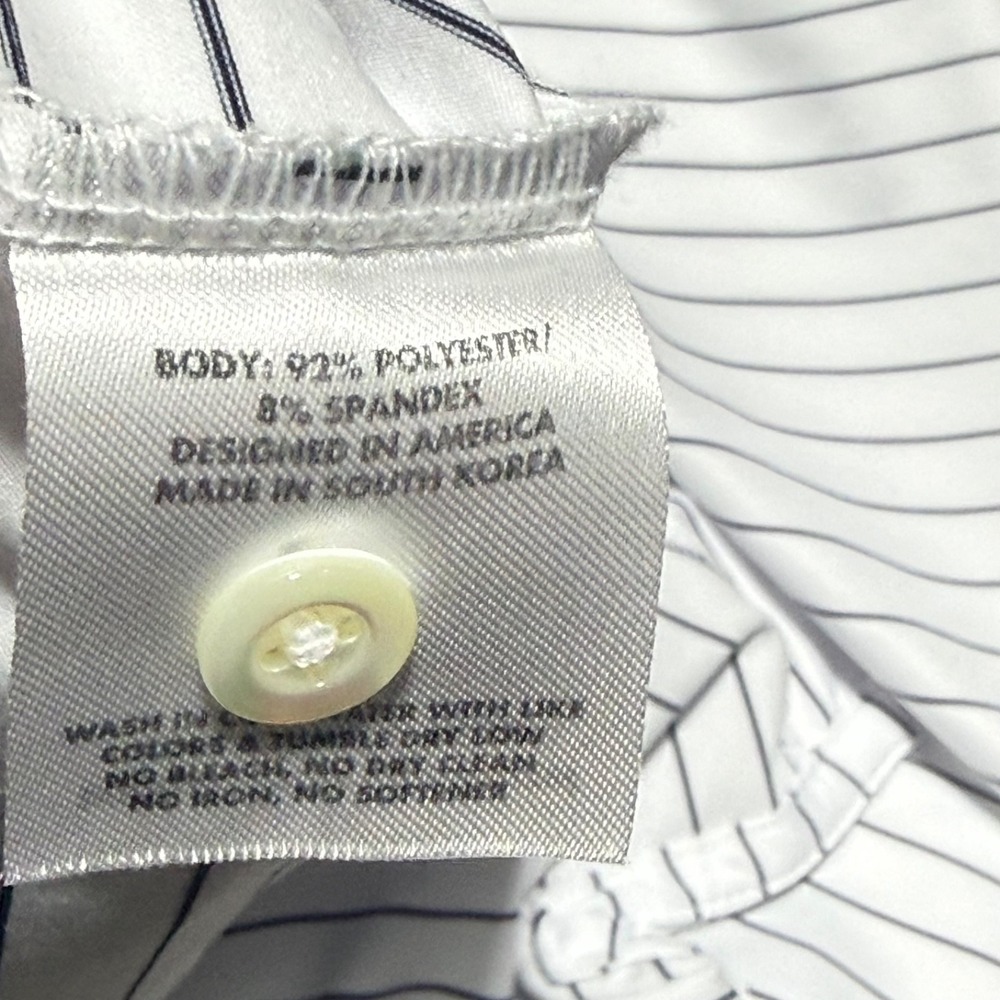 Rhoback Polo Shirt Mens 3XL White Long Sleeve Performance Performance Golf Shirt - Picture 6 of 7
